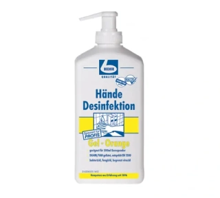 Dezinfekce na ruce – Pomerančový gel Becher 500 ml